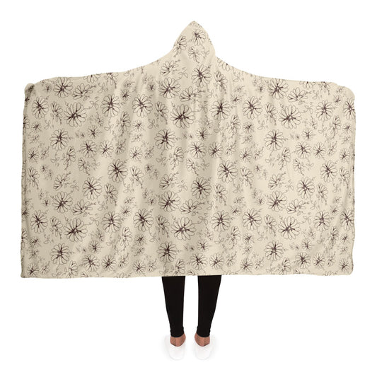 Line Daisy Hooded Blanket