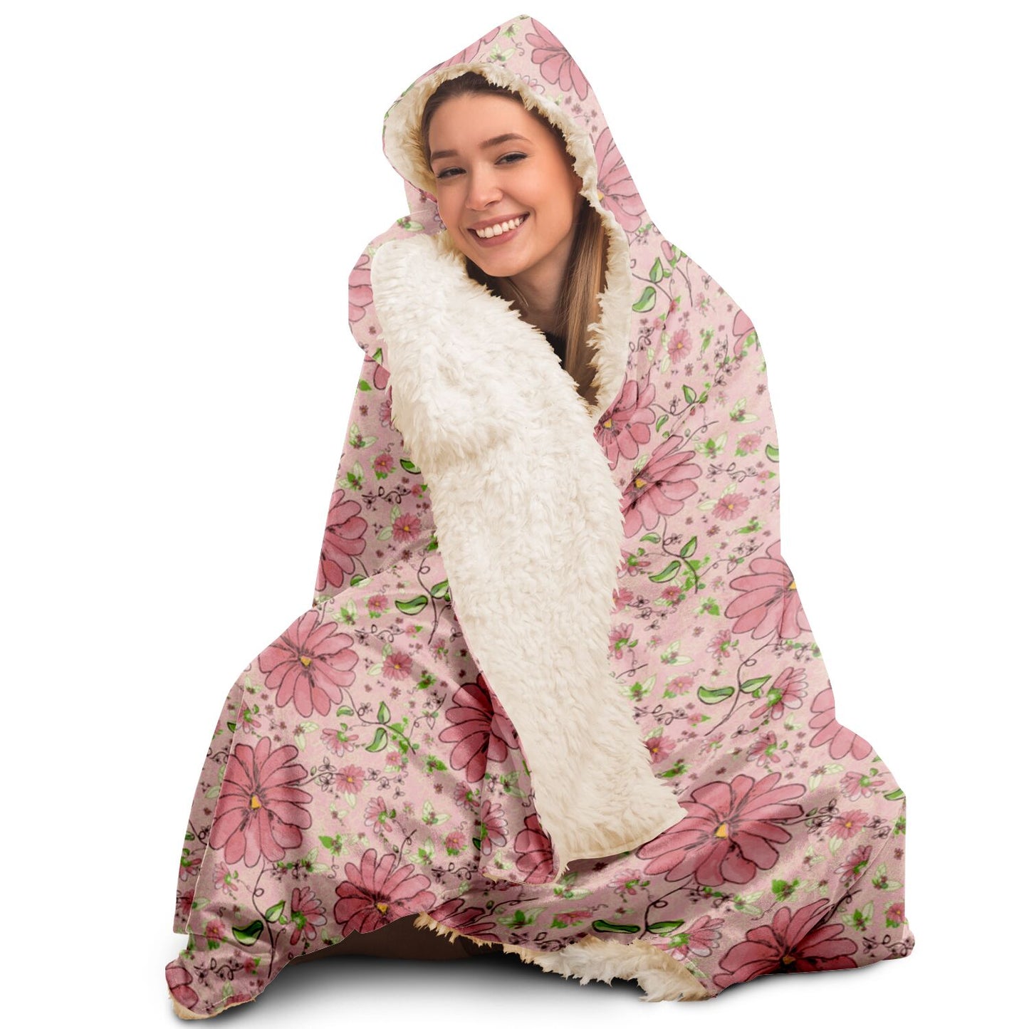 Spring Daisy Hooded Blanket